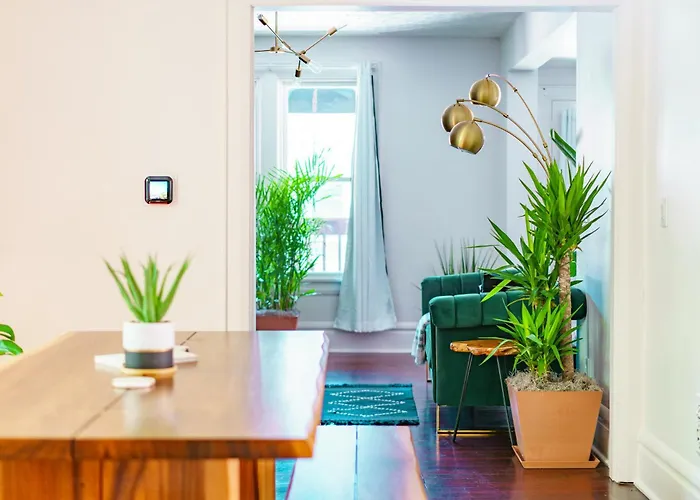 Jungle House Short North Downtown Free Parking - Steps To Convention Center & Nationwide Arena - 2br Luxury - Sleeps 8 - Over 5,800 Five Star * Columbus